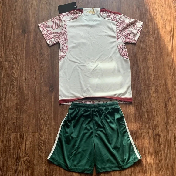 Mexico National Team Jersey & Shorts Set Away 2023 Soccer Kids Size Large New - Picture 6 of 10